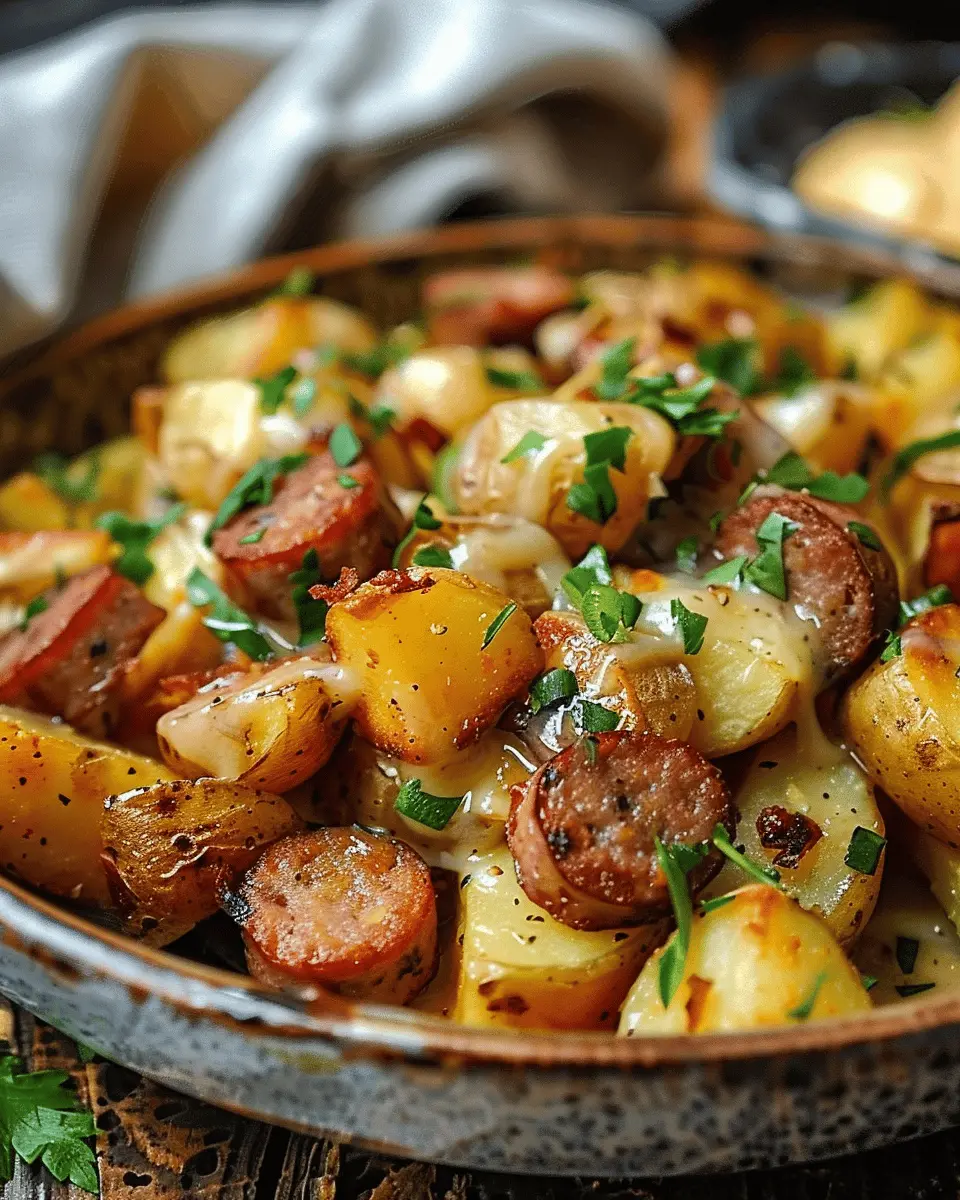 Easy Best Appetizers Recipes: Cheesy Ranch Potatoes & Sausage Delight