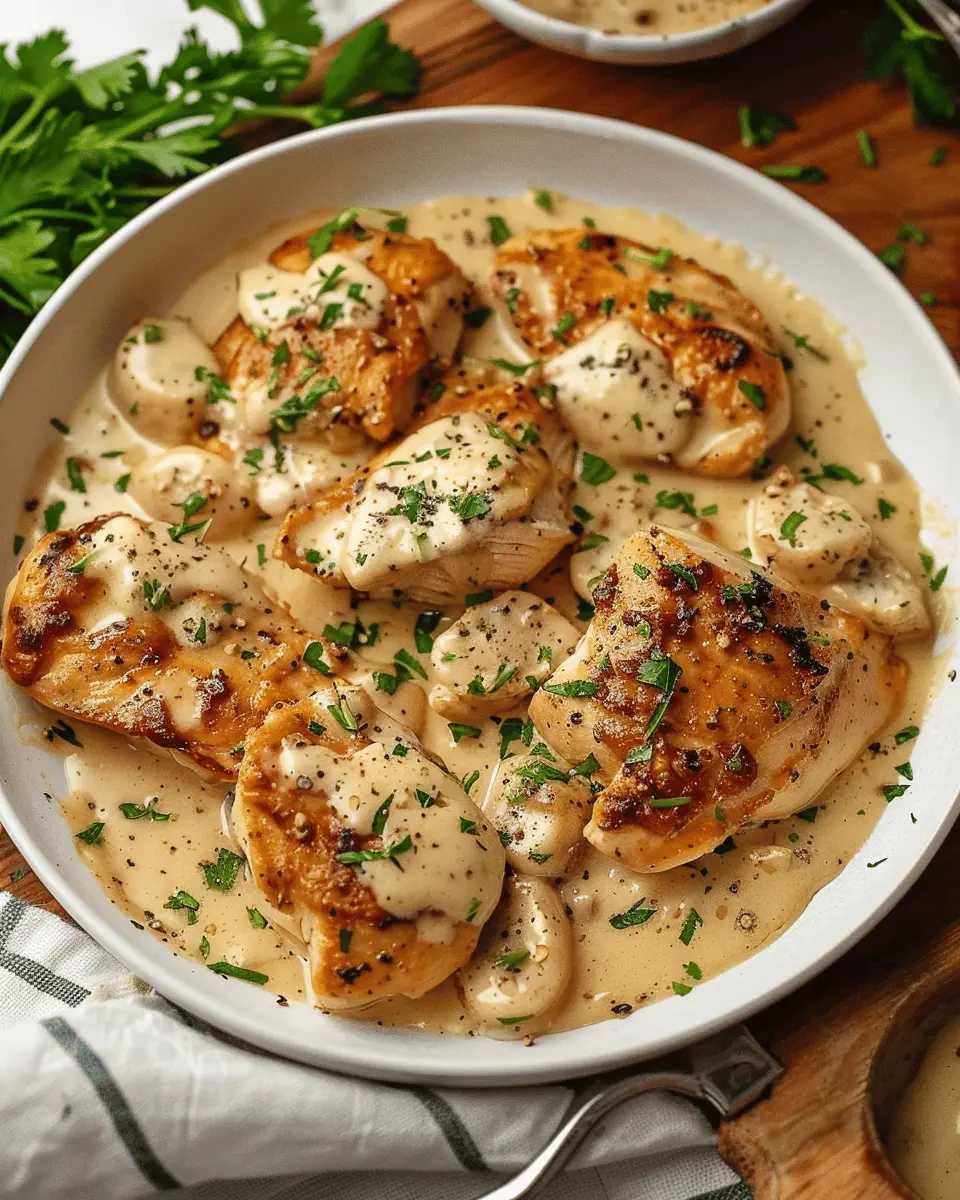 Easy Best Appetizers Recipes: Indulgent Creamy Garlic Chicken Delight