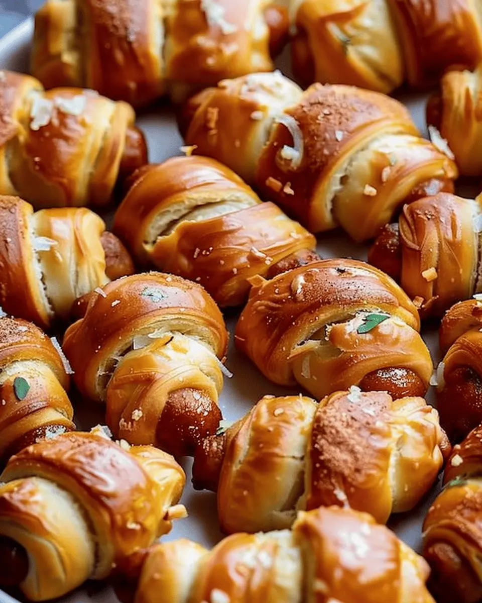 Easy Best Appetizers Recipes: Indulgent Turkey Bacon Pigs In A Blanket