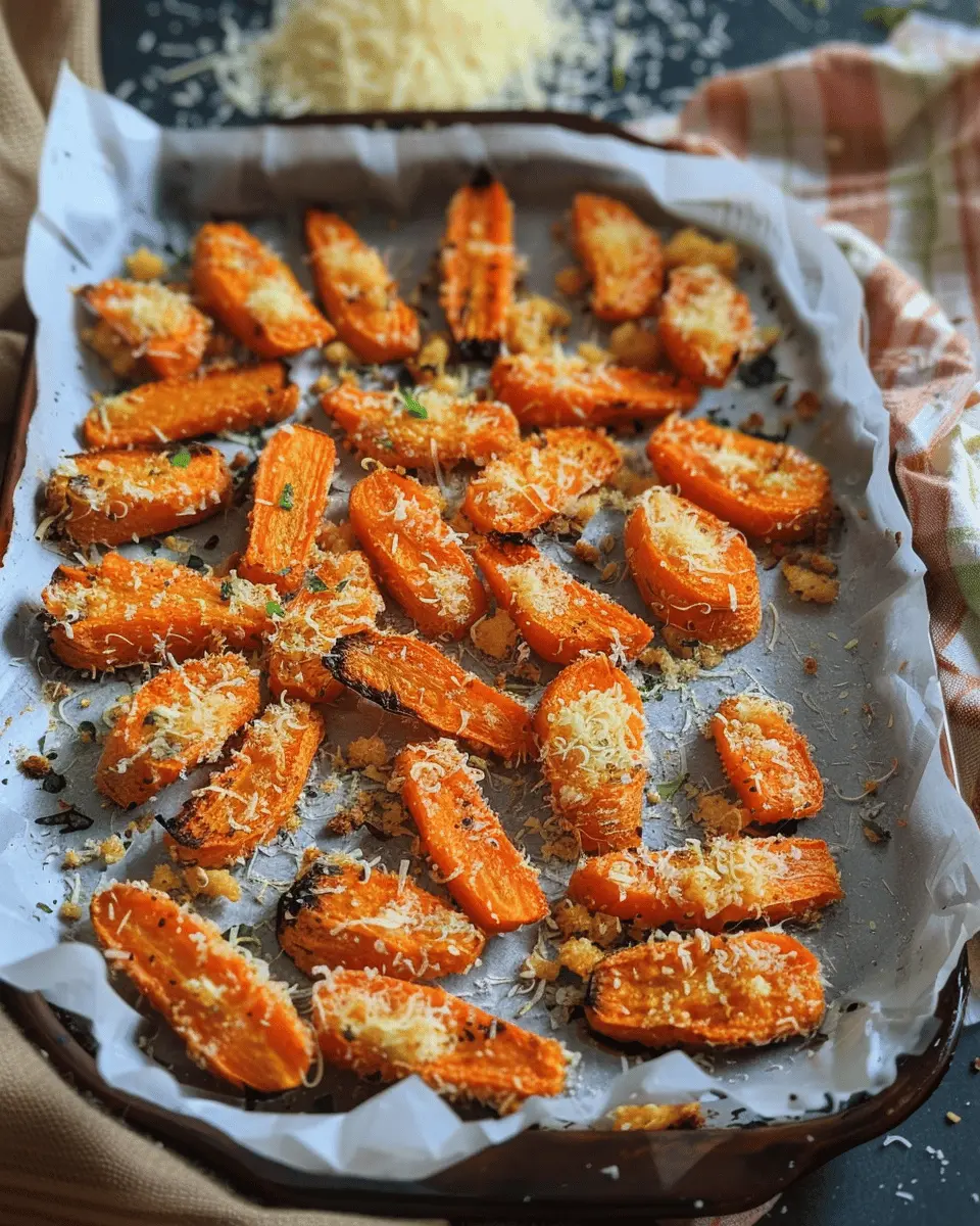 Easy Best Appetizers Recipes: Crispy Parmesan Smashed Carrots Delight