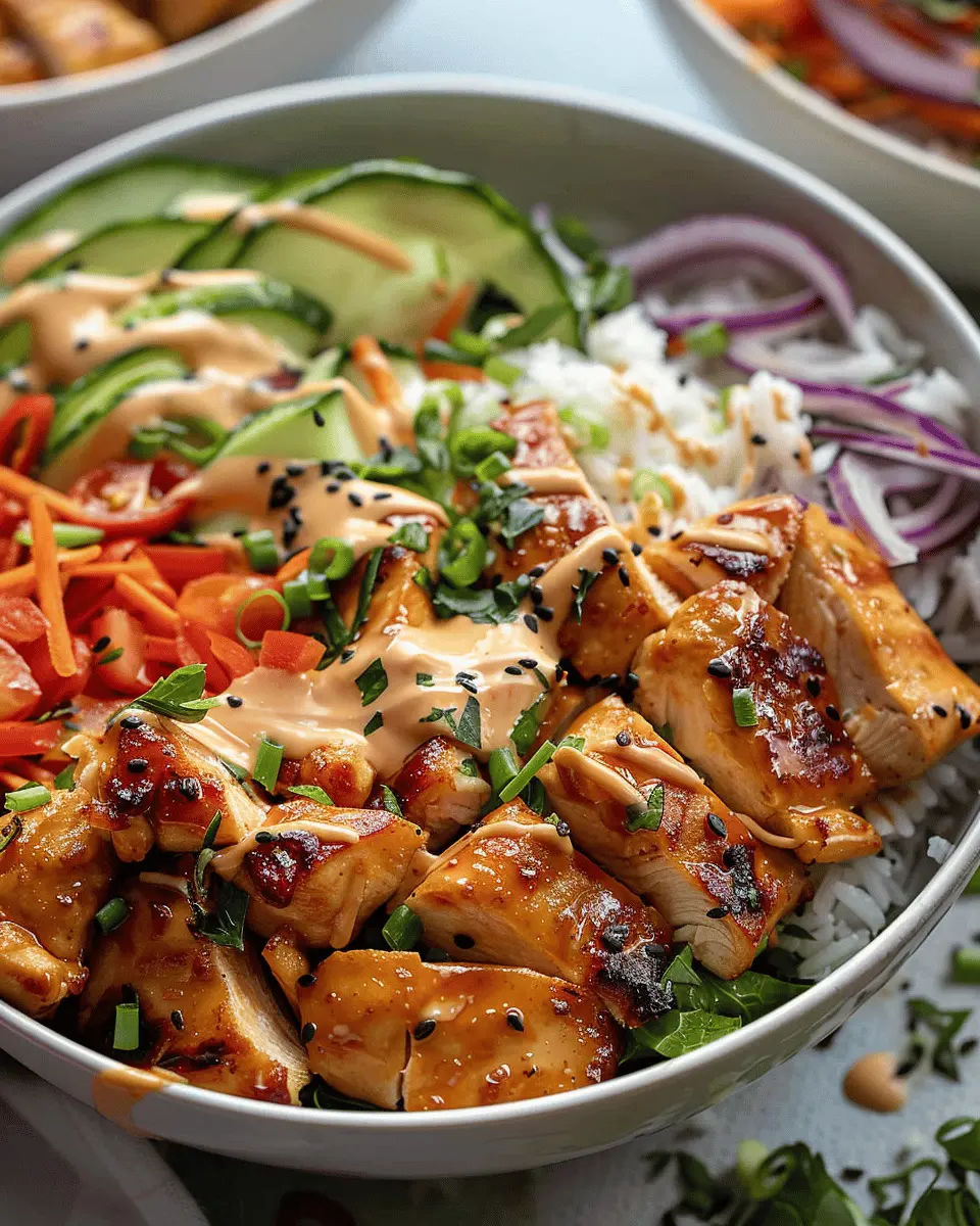Easy Cheap Dinner Ideas: Delicious Bang Bang Chicken Bowl Recipe