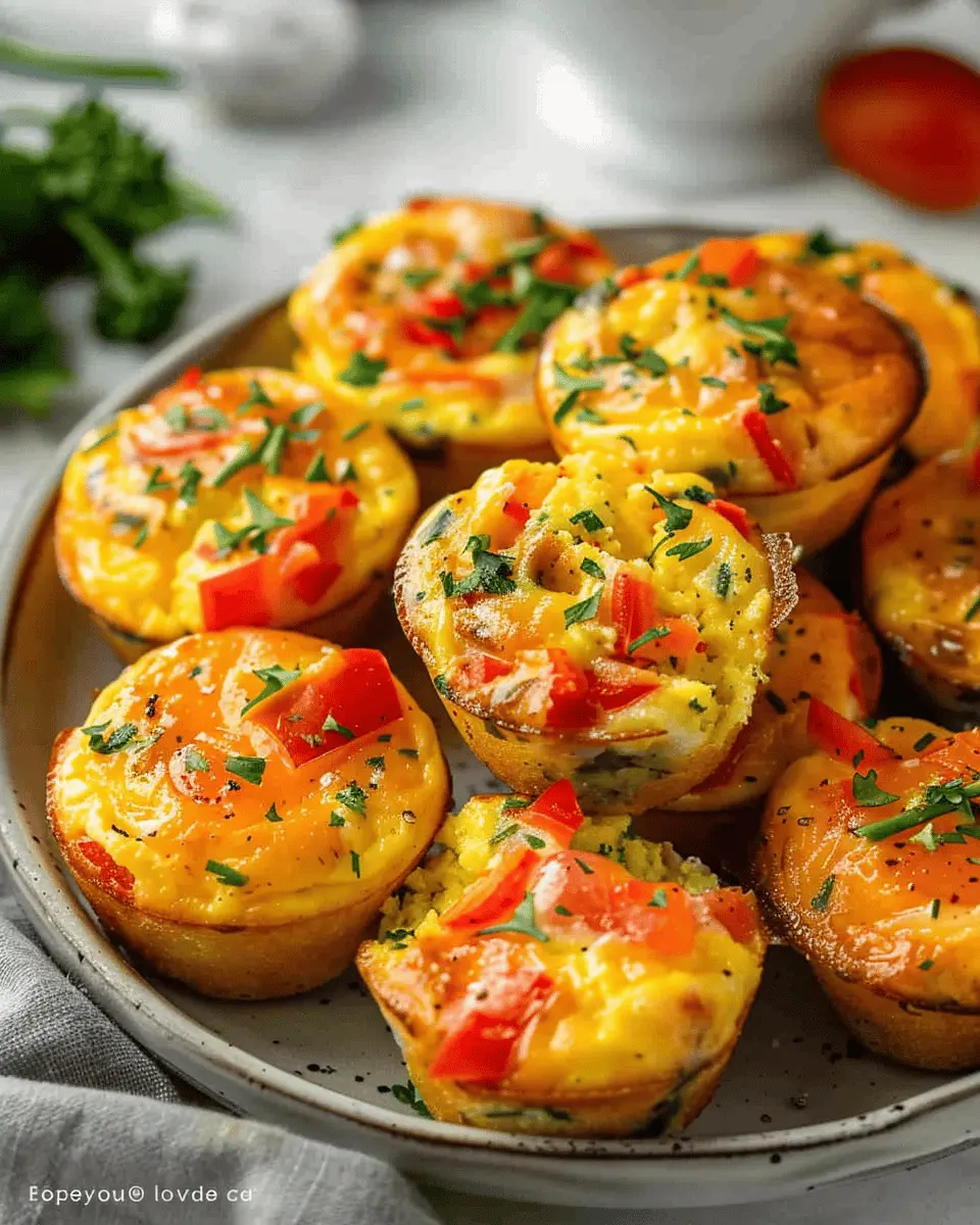 Easy Egg Muffins with Turkey Bacon and Chicken Ham for Breakfast Bliss