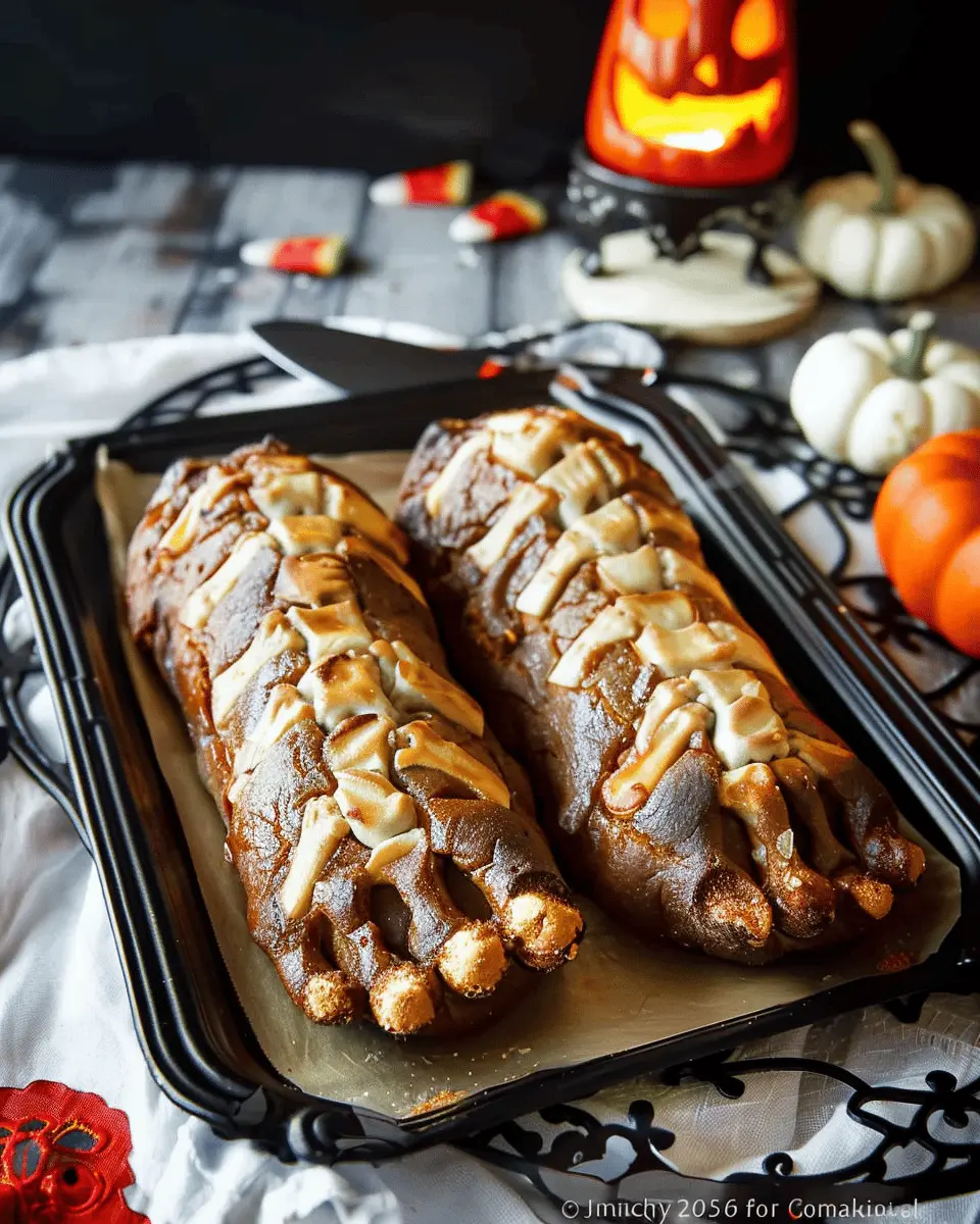 Easy Halloween food ideas: Spooky Turkey Bacon Feet Loaf Recipe