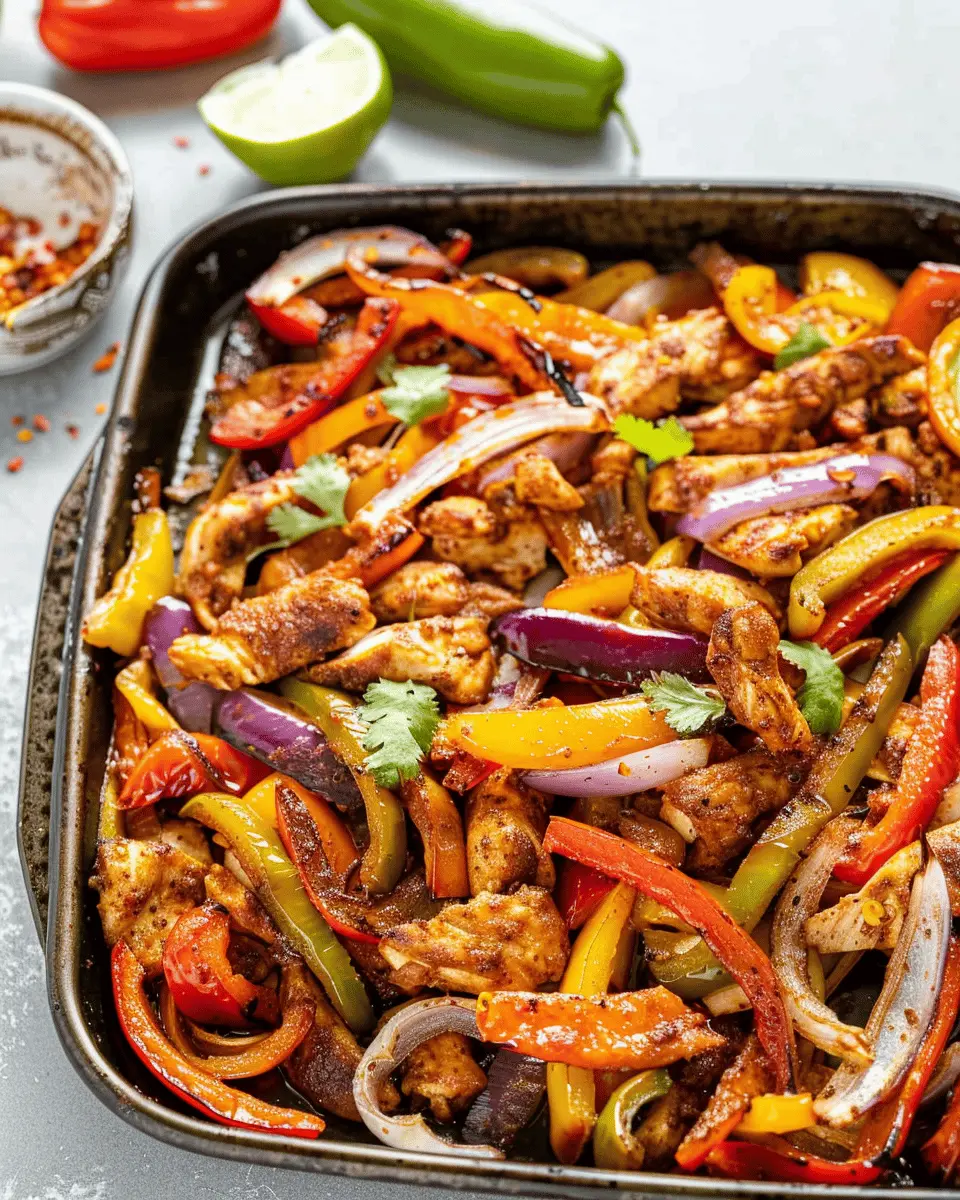 Easy Healthy Dinner Recipes: 30-Minute Sheet Pan Chicken Fajitas