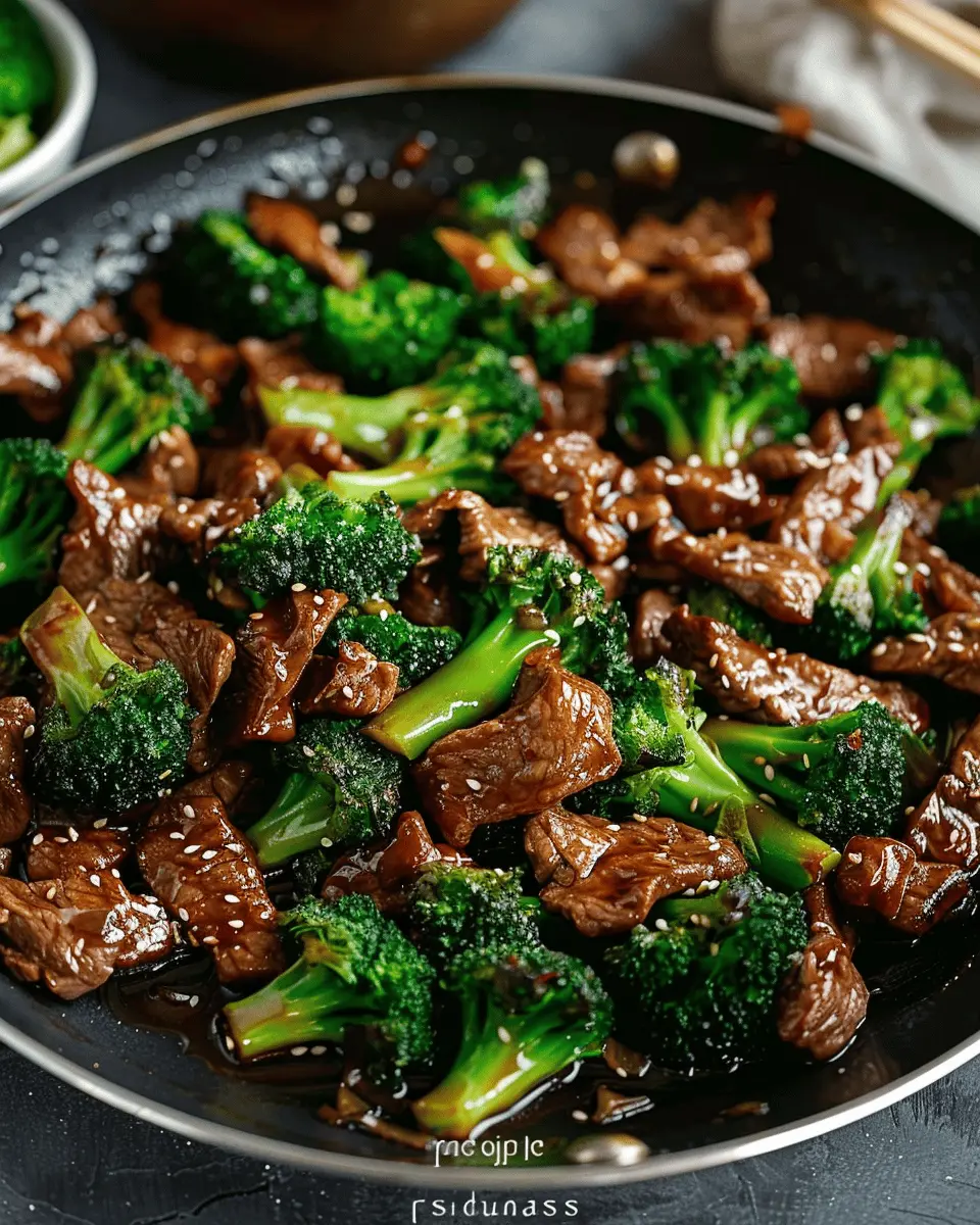 Easy Healthy Dinner Recipes: Savory One Pan Chinese Beef and Broccoli
