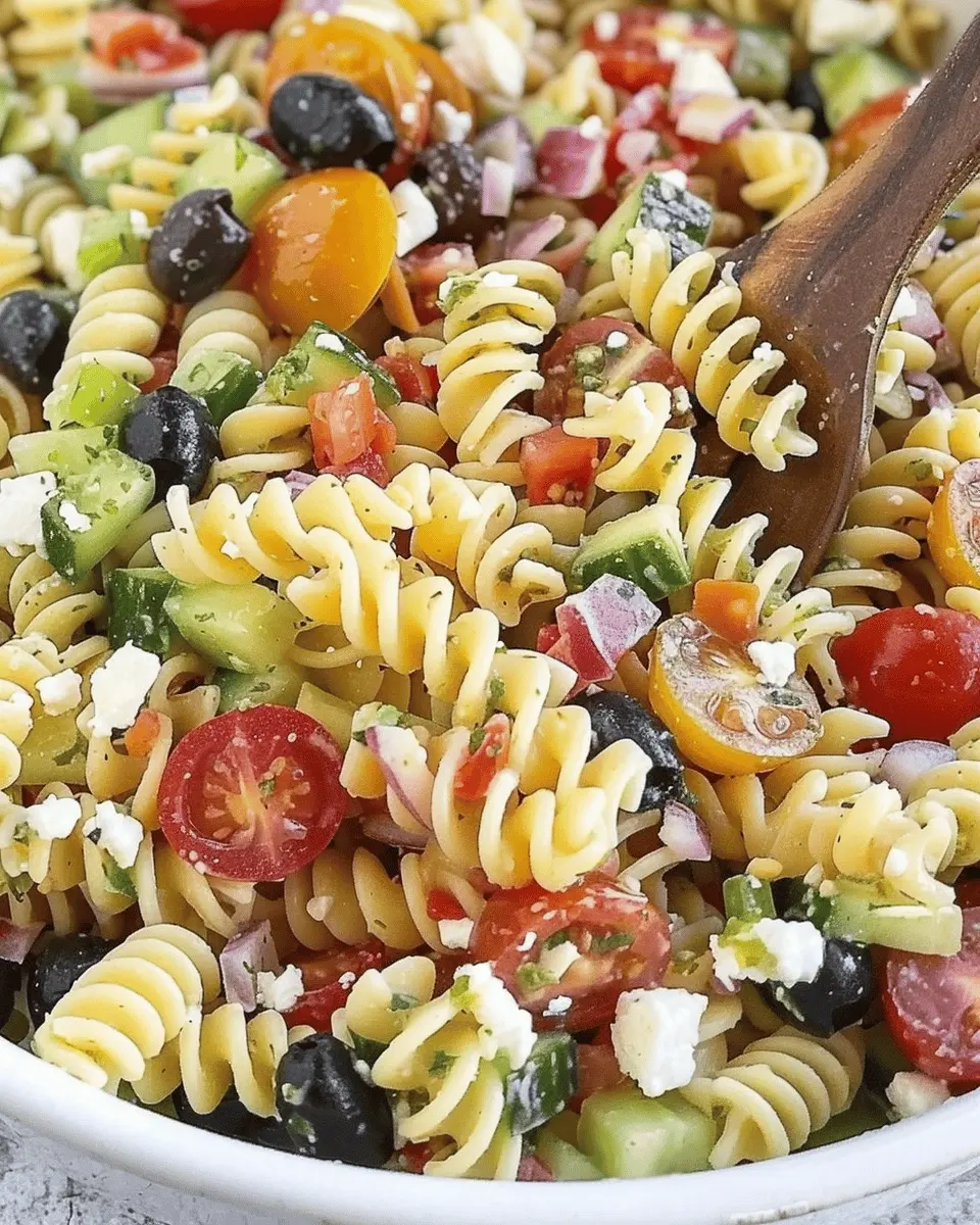 Easy Italian Pasta Salad with Turkey Bacon and Chicken Ham Delight