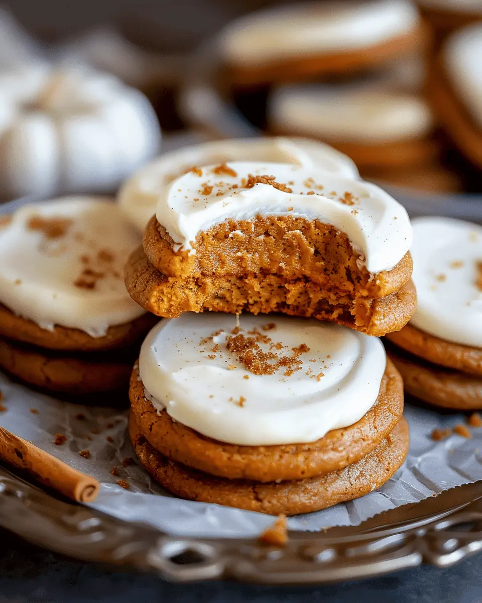 Easy Pumpkin Cookie Recipes Dessert: Indulgent Cookies with Cream Cheese Frosting