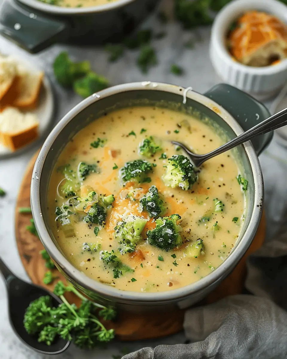 Easy Soup Recipes: Indulgent High Protein Broccoli Cheddar Soup