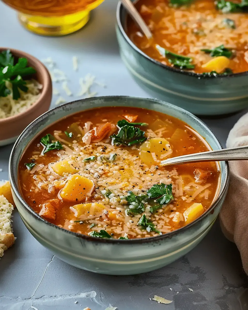 Easy Soup Recipes: Comforting Italian Penicillin Soup with Turkey Bacon