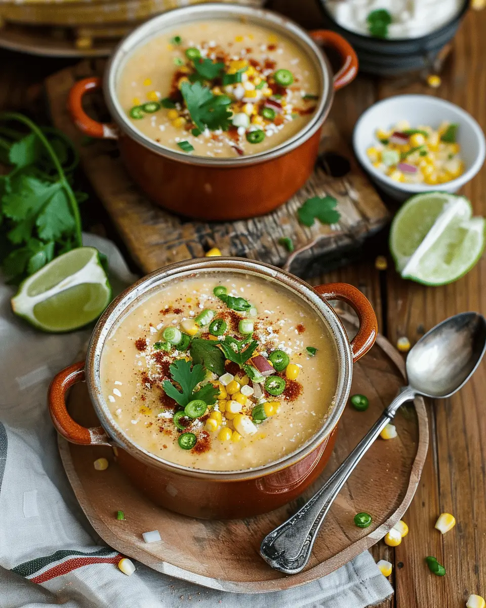 Easy Soup Recipes: Delicious Mexican Street Corn Soup with Turkey Bacon