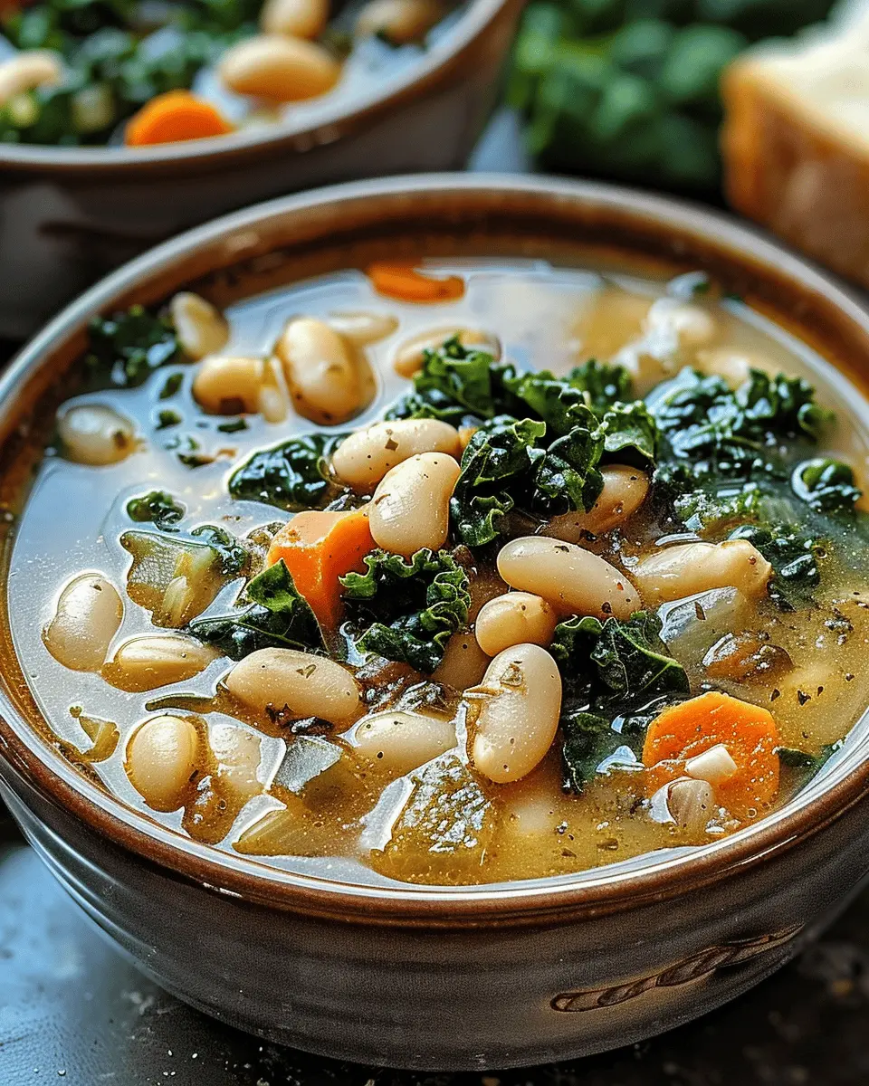 Easy Soup Recipes: Healthy Tuscan White Bean and Kale Delight
