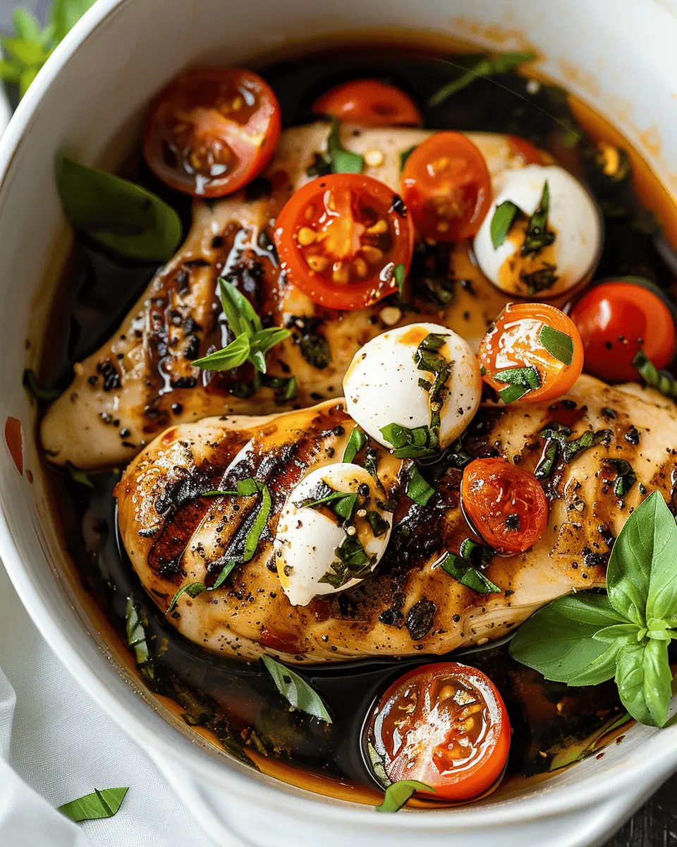 Easy Summer Meals Ideas: Juicy Crockpot Caprese Chicken Delight
