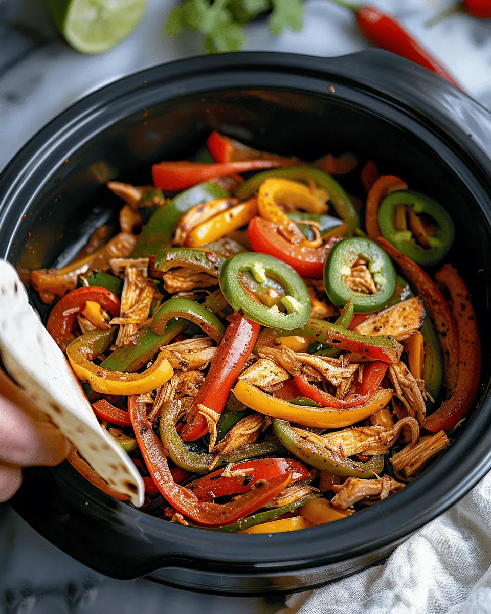 Easy Summer Meals Ideas: Juicy Crockpot Chicken Fajitas Delight