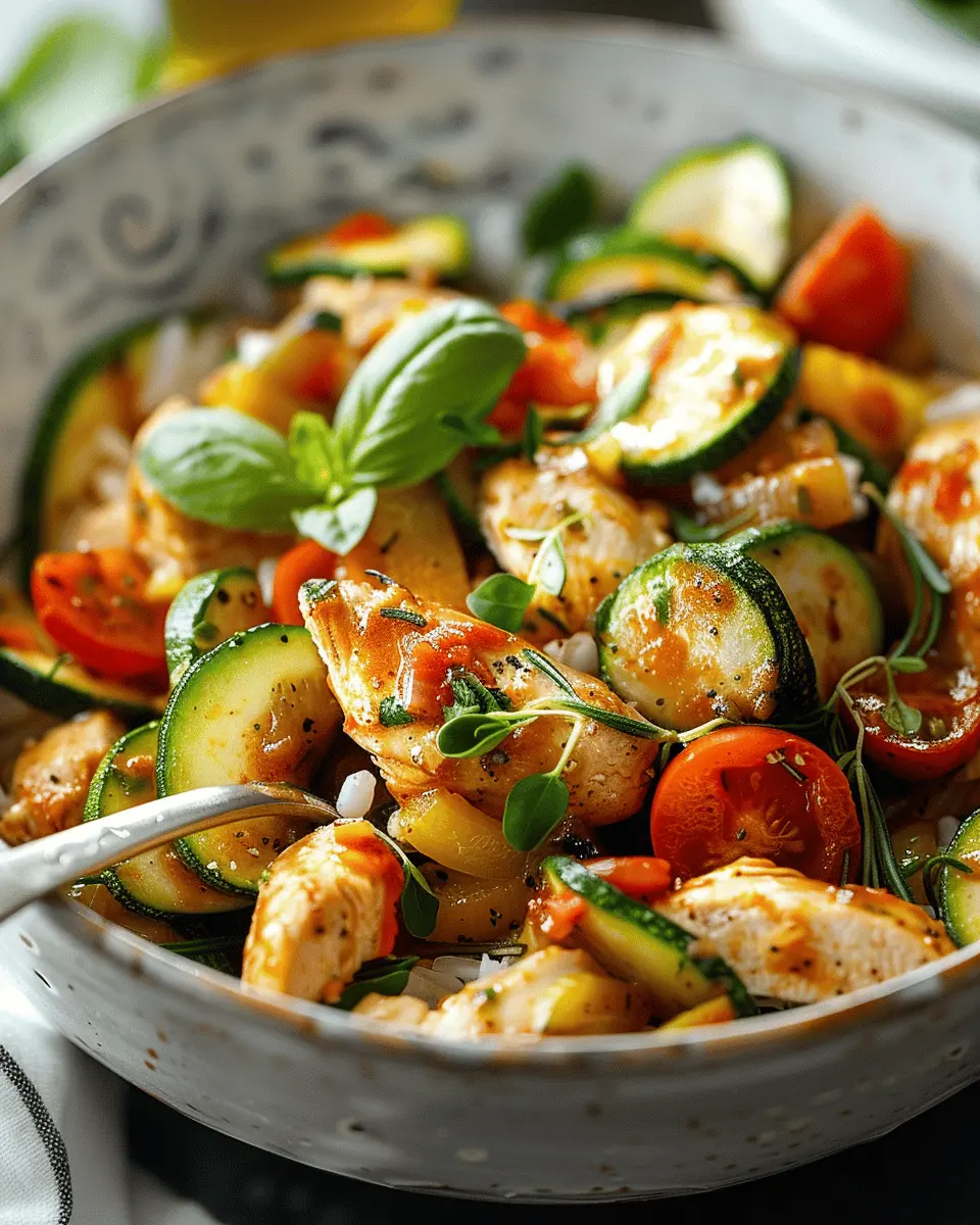 Easy Summer Meals Ideas: Crockpot Chicken and Zucchini Primavera Delight