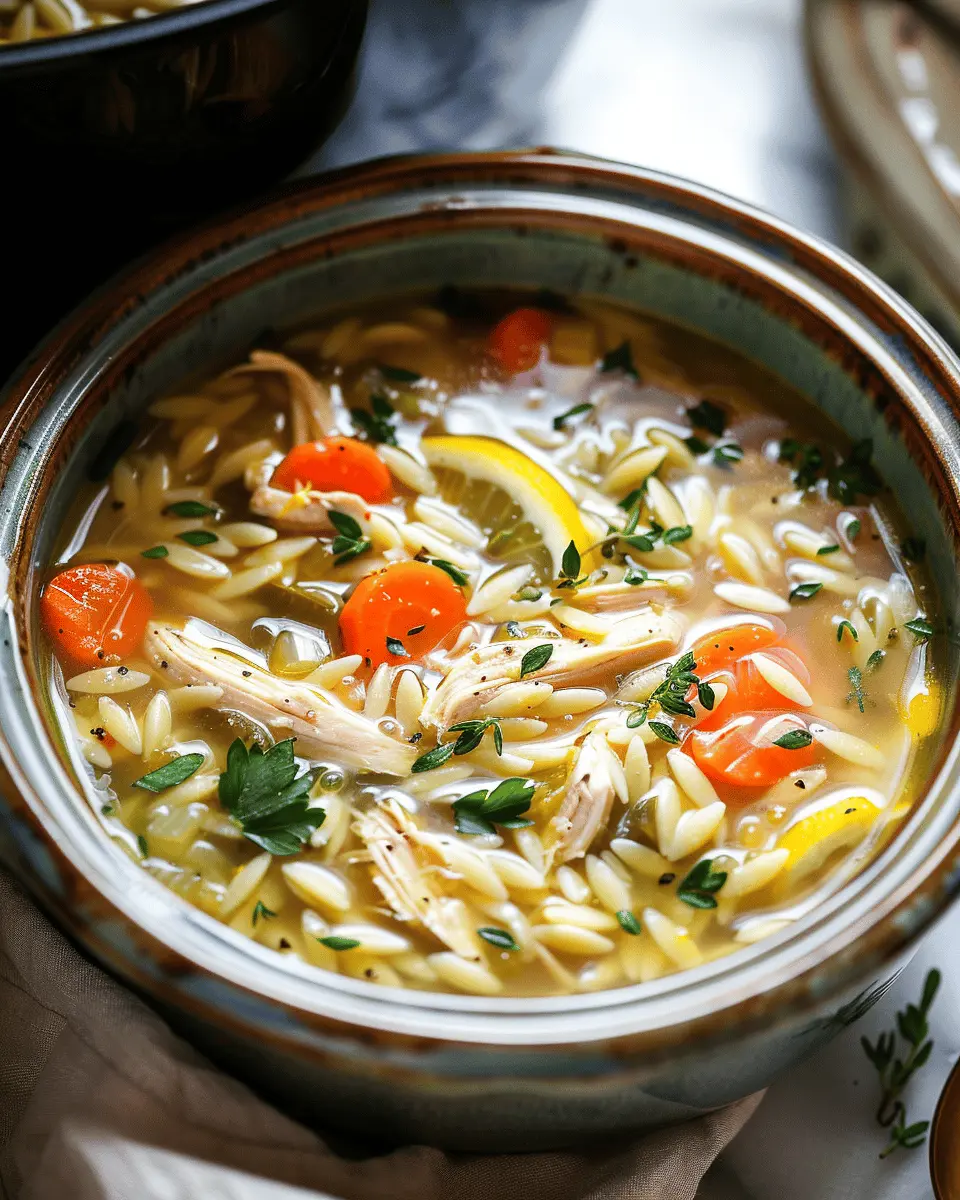 Easy Summer Meals Ideas: Delightful Crockpot Greek Lemon Chicken Orzo Soup