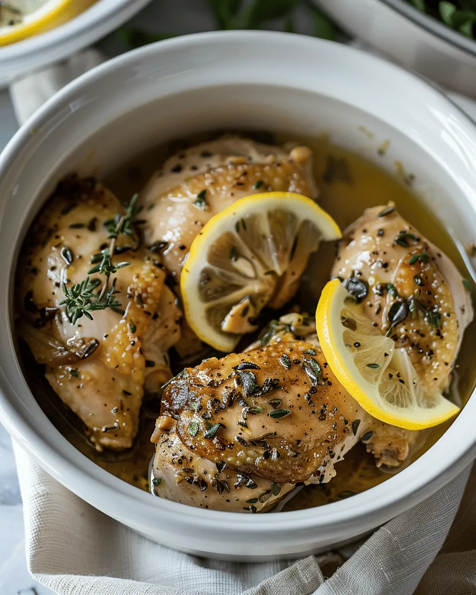 Easy Summer Meals Ideas: Juicy Crockpot Lemon Herb Chicken