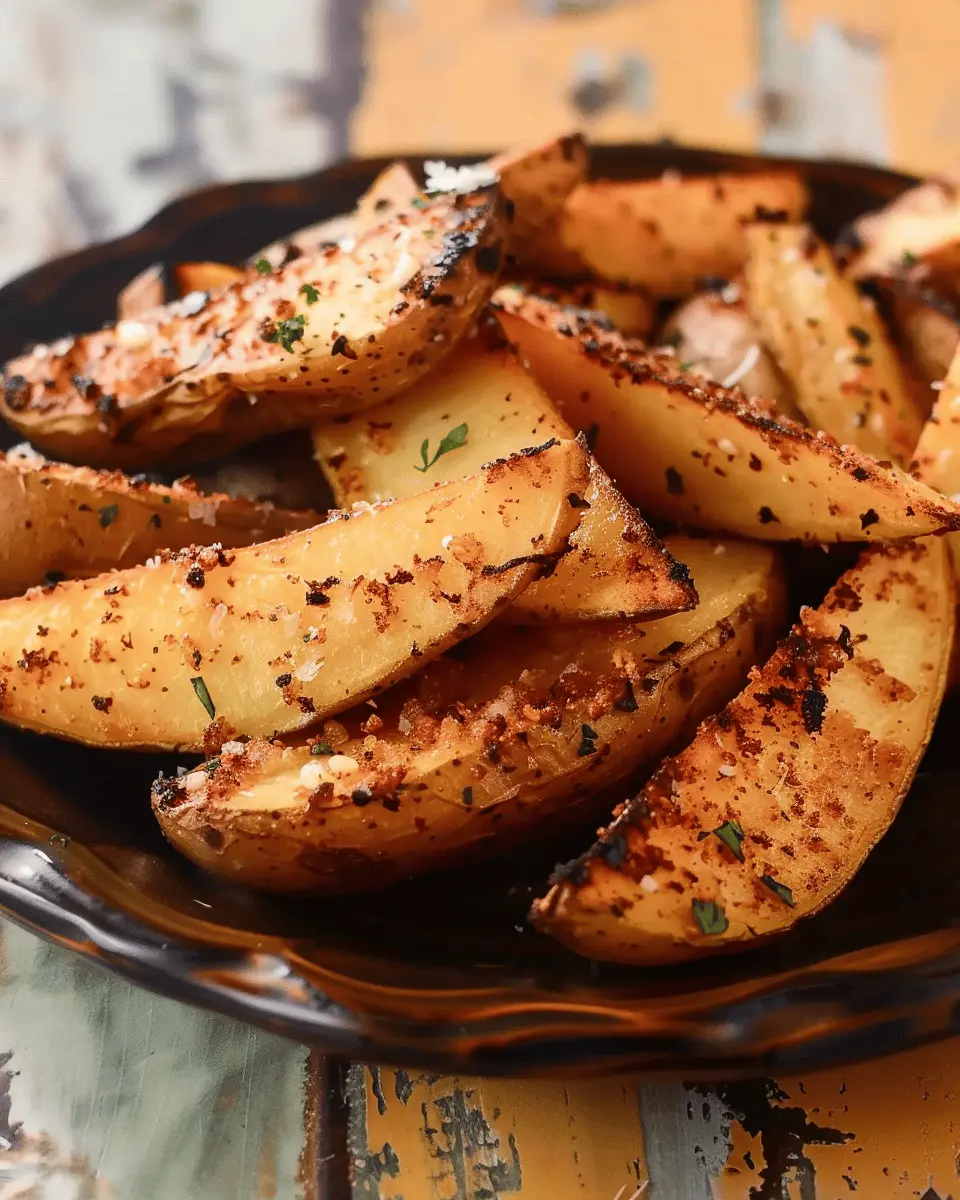 Easy side dishes garlic parmesan potato wedges you’ll love at home