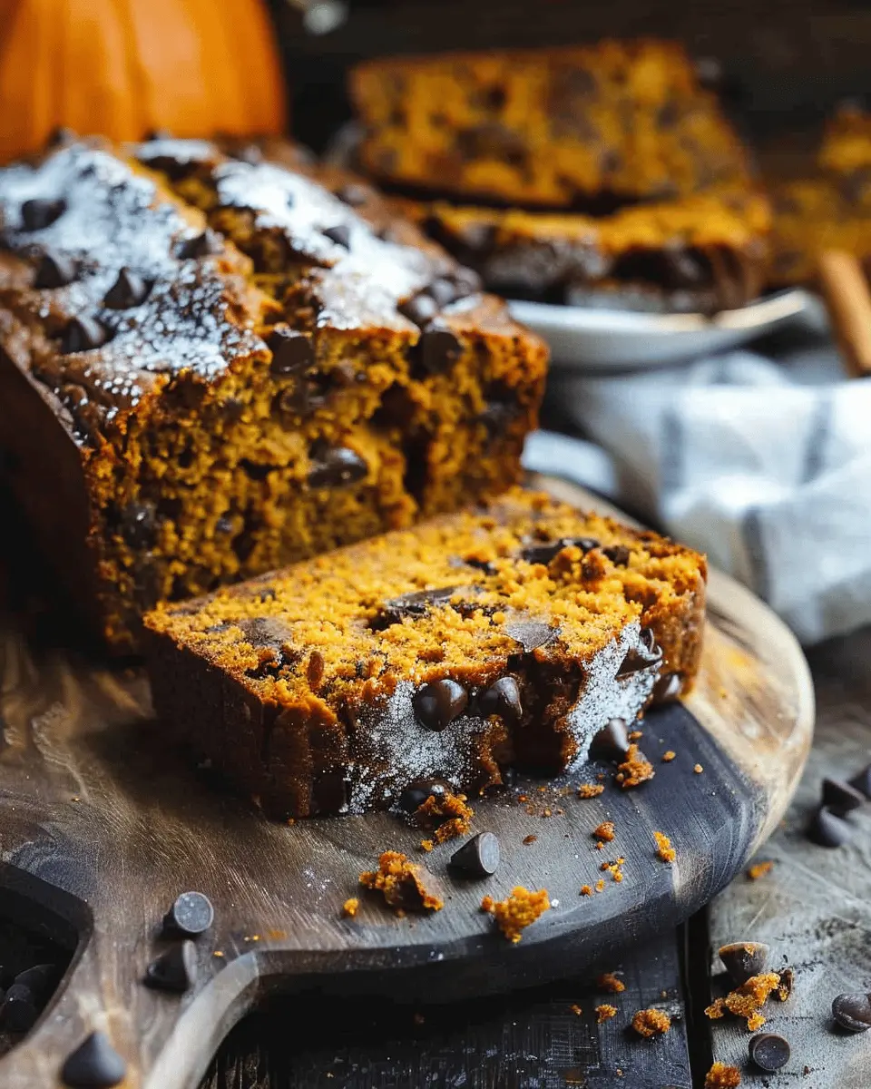 Fall Pumpkin Chocolate Chip Best Ever Chocolate Chip Pumpkin Bread