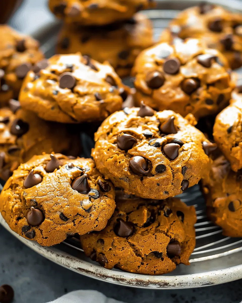 Fall Pumpkin Chocolate Chip Cookies: Easy 3 Ingredient Delight