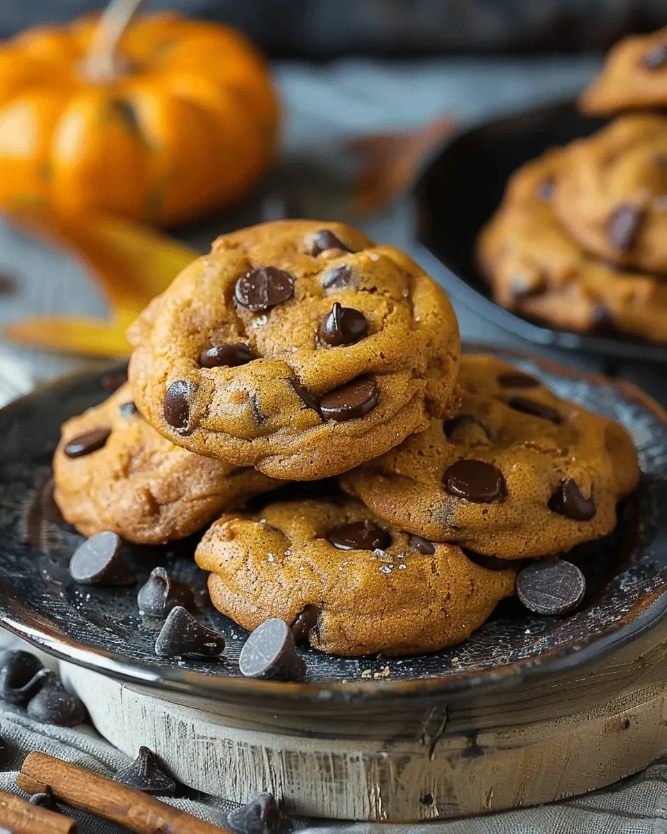 Fall Pumpkin Chocolate Chip Cookies: The Best Soft & Chewy Treat