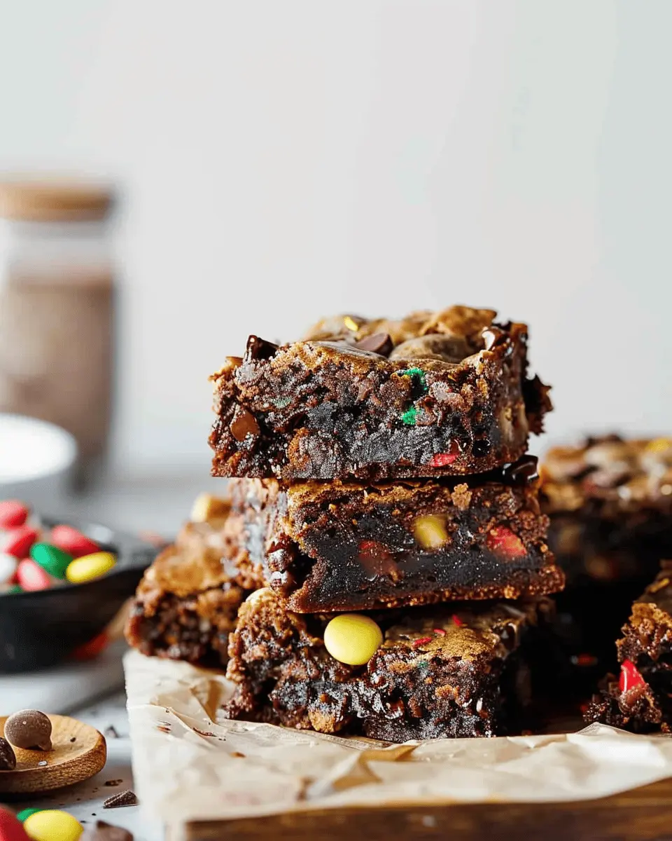 Monster Cookie Fudgy Brownies: Indulgent Treat for Everyone