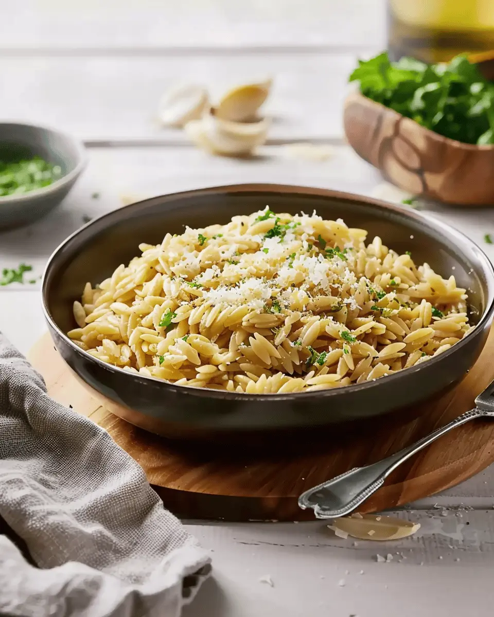 Parmesan Garlic Orzo: Easy Comfort Food for Home Cooks