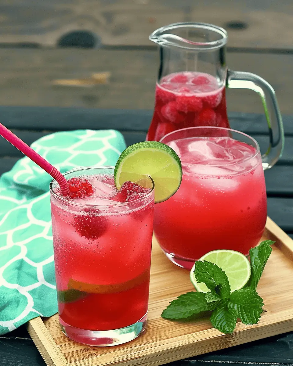 Raspberry Lime Spritzers: Refreshing and Easy to Make
