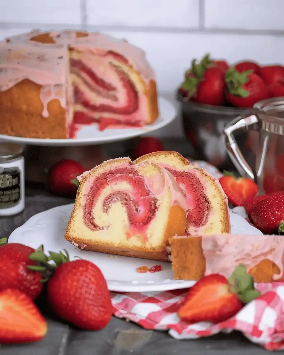 Strawberry Cream Cheese Pound Cake: A Juicy, Homemade Delight
