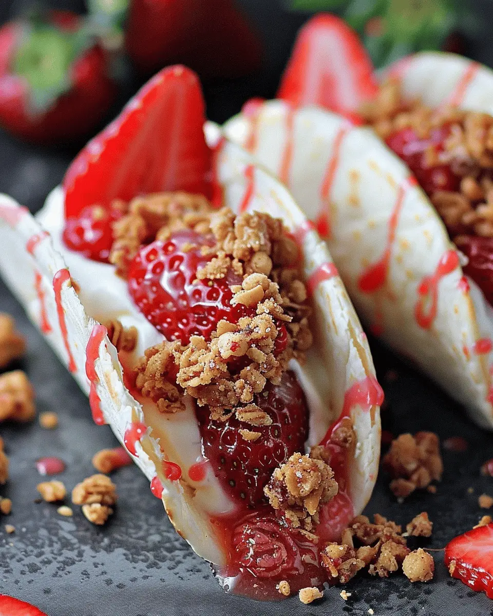 Strawberry Crunch Cheesecake Tacos: Easy Indulgence at Home