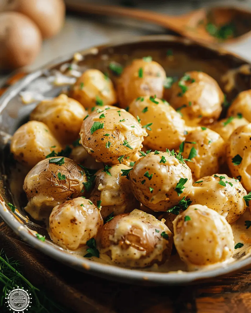 Easy Side Dishes: Indulgent Creamy Baby Potatoes Recipe