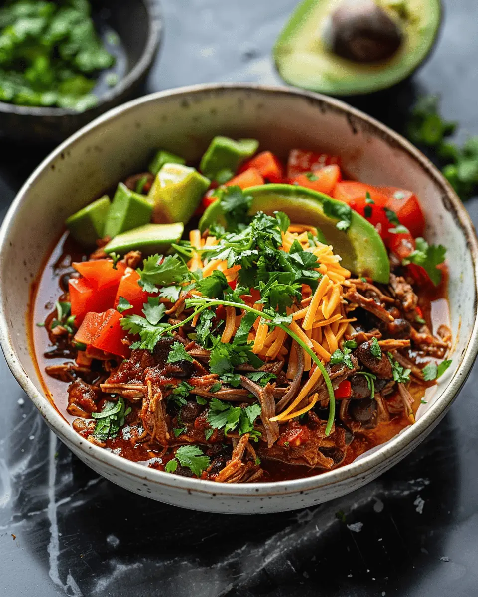 Low Carb Recipes: Best Mexican Shredded Beef Bowl for Dinner