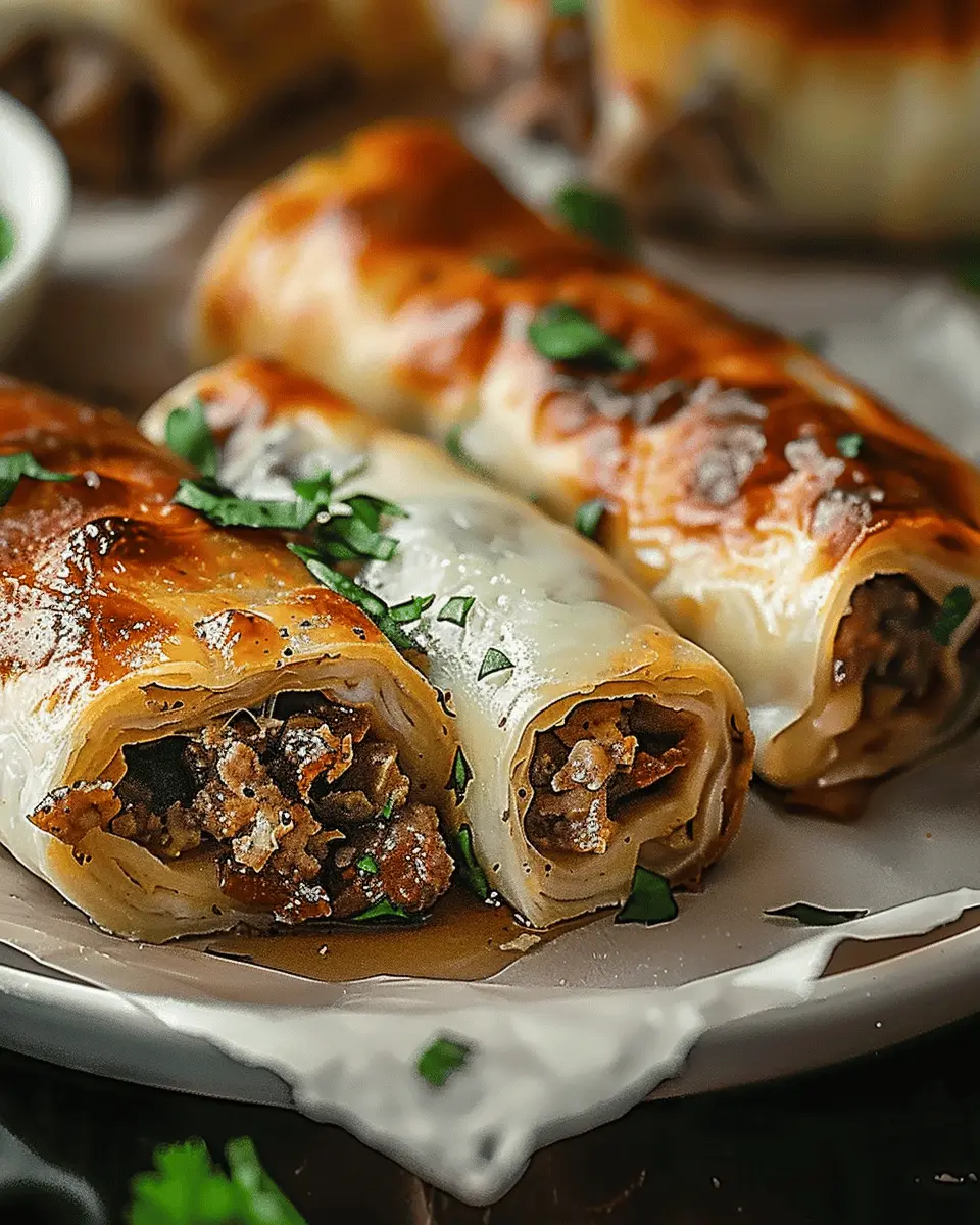 Easy Recipes Dinner: Juicy Keto Philly Cheesesteak Roll Ups with Turkey Bacon