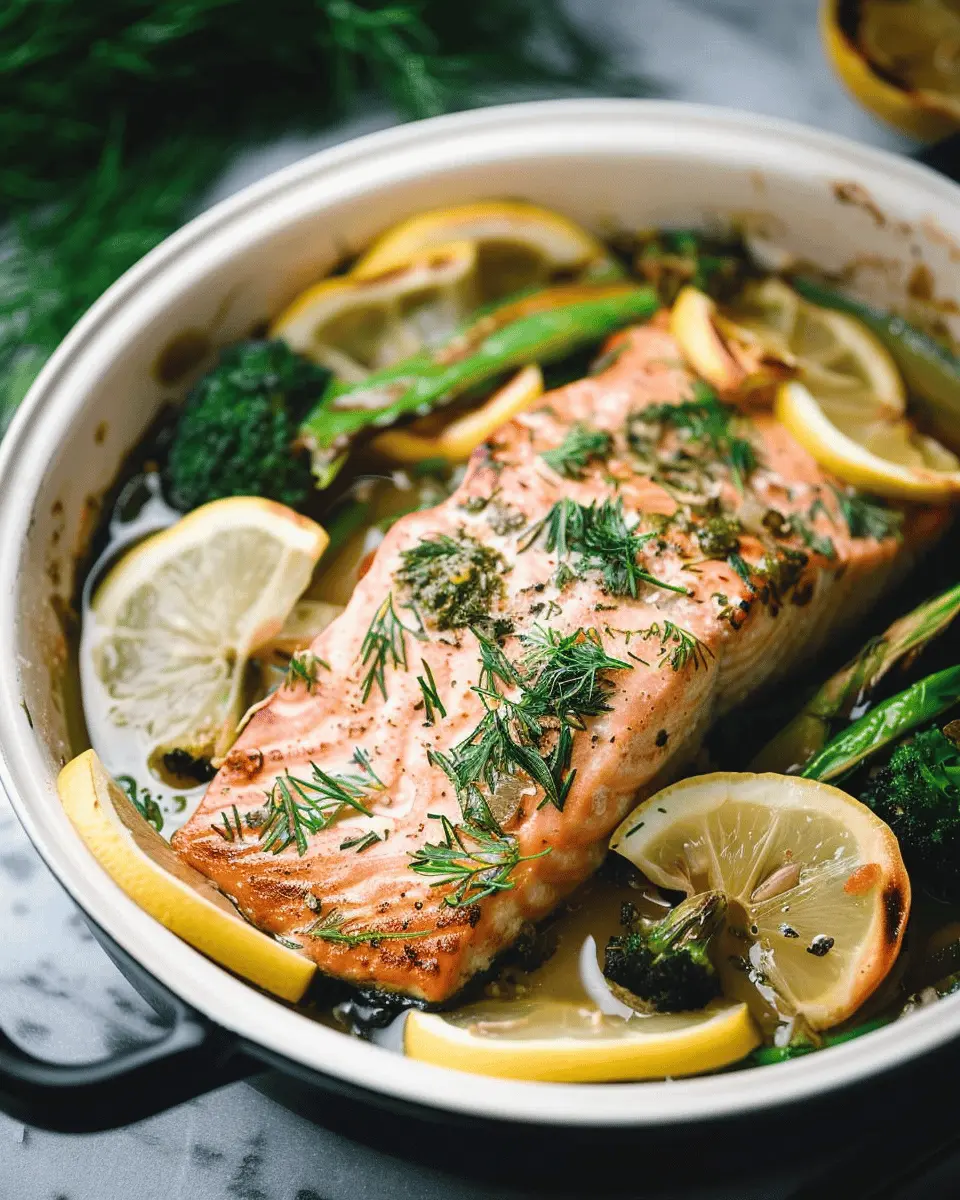 Low Carb Recipes: Easy Lemon Dill Salmon with Veggies Delight