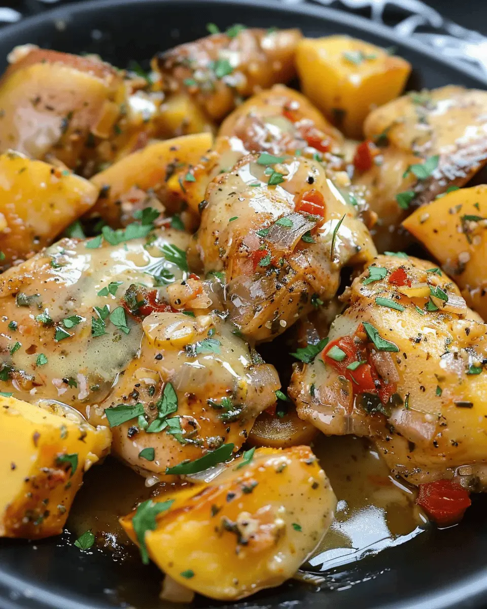Sweet Potato Recipes: Easy Crockpot Garlic Parmesan Chicken & Potatoes