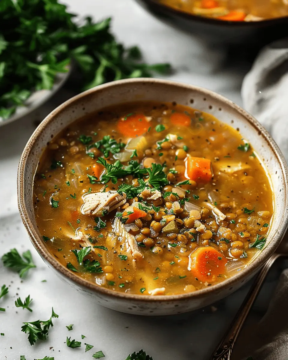 Low Carb Recipes Chicken Lentil Soup for a Nourishing Meal