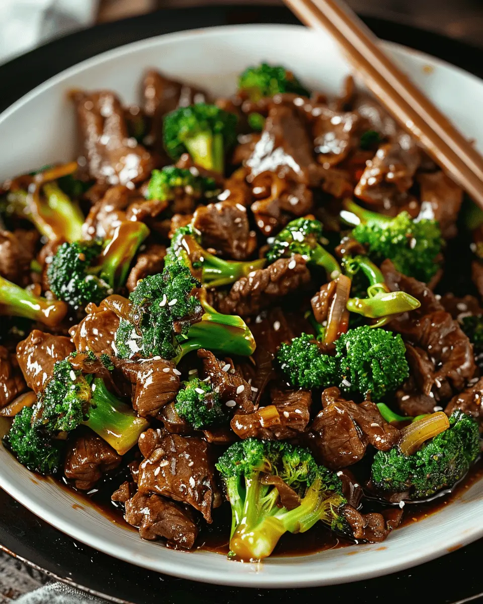 Easy Recipes Dinner: Delicious Chinese Beef and Broccoli One Pan Take-Out