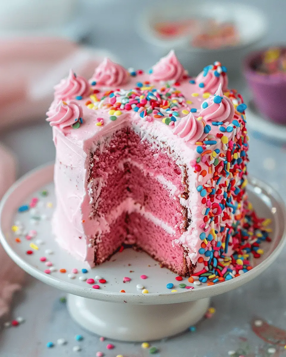 Quick Recipe Ideas: Indulge in a Delightful Pink Birthday Cake