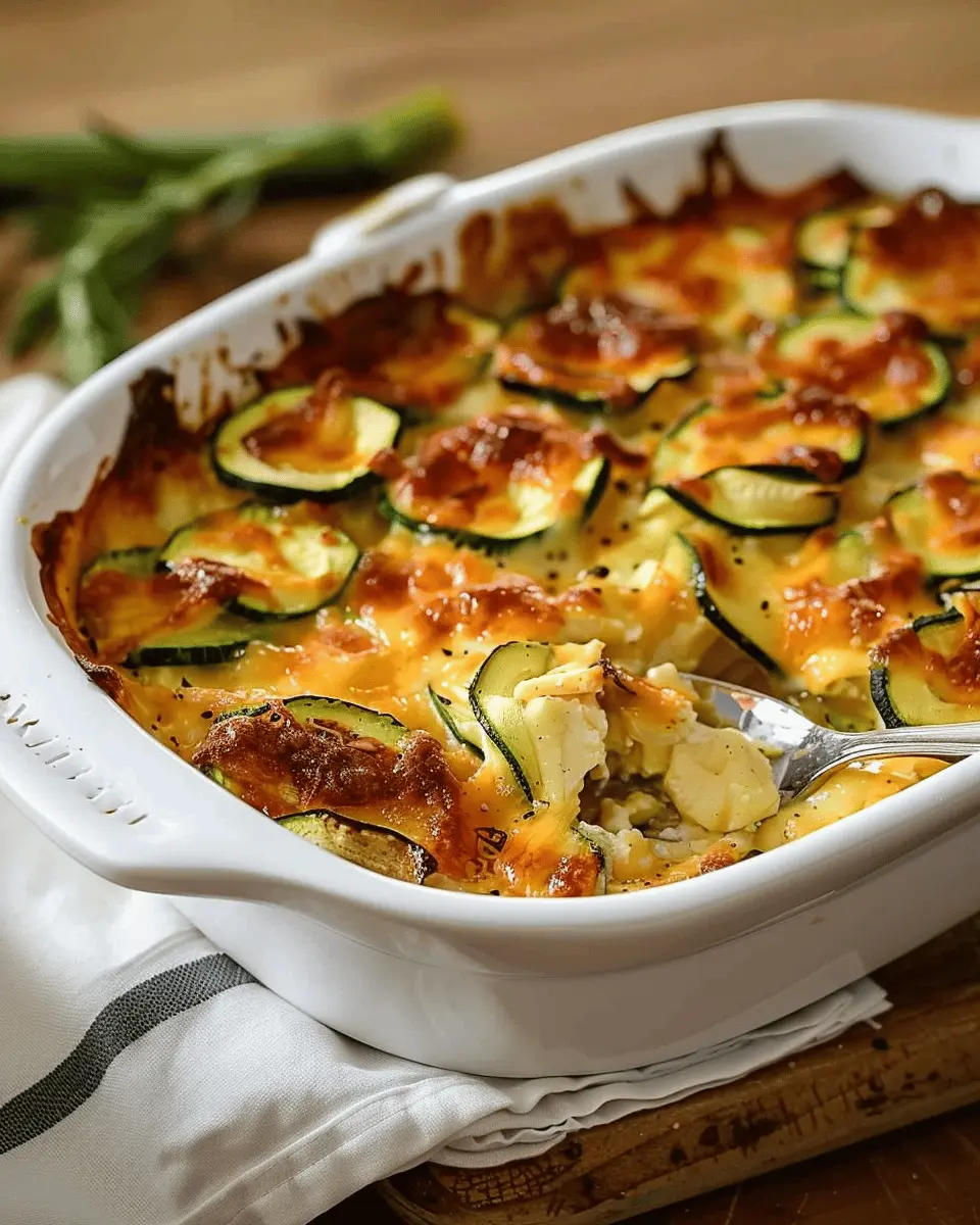 Easy Side Dishes: Indulgent Cheesy Zucchini Casserole Recipe