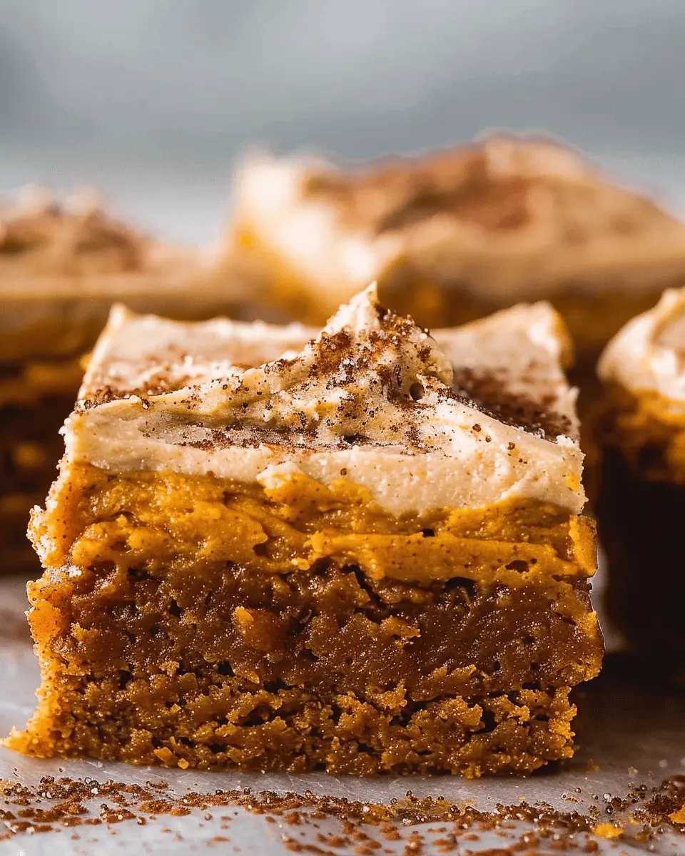 Quick Recipe Ideas: Irresistible Pumpkin Bars with Brown Sugar Frosting