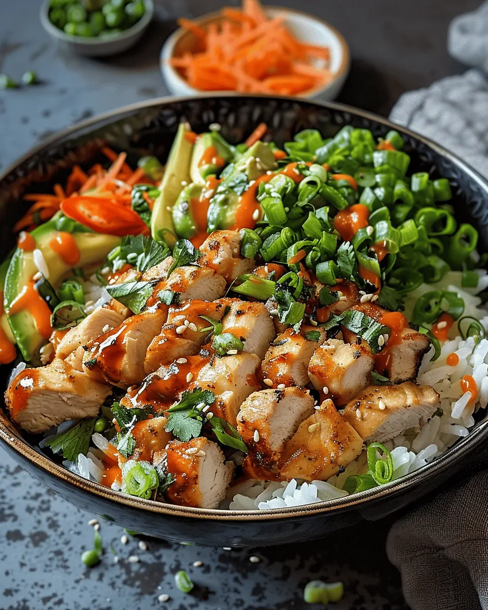 Easy Recipes Dinner: Bang Bang Chicken Bowl for Quick Flavor Bliss