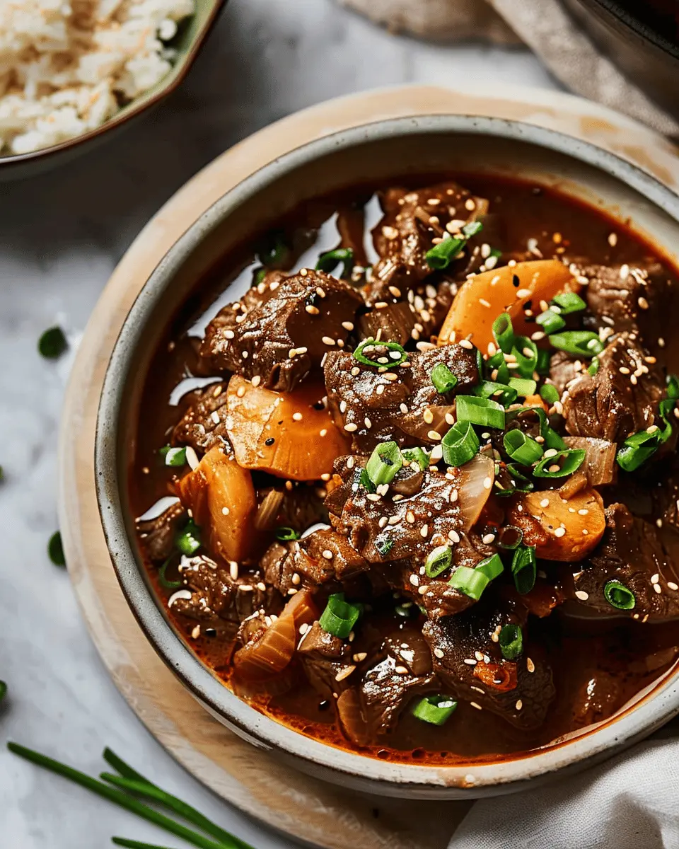 Low Carb Recipes: Delicious Korean Inspired Beef Stew to Savor