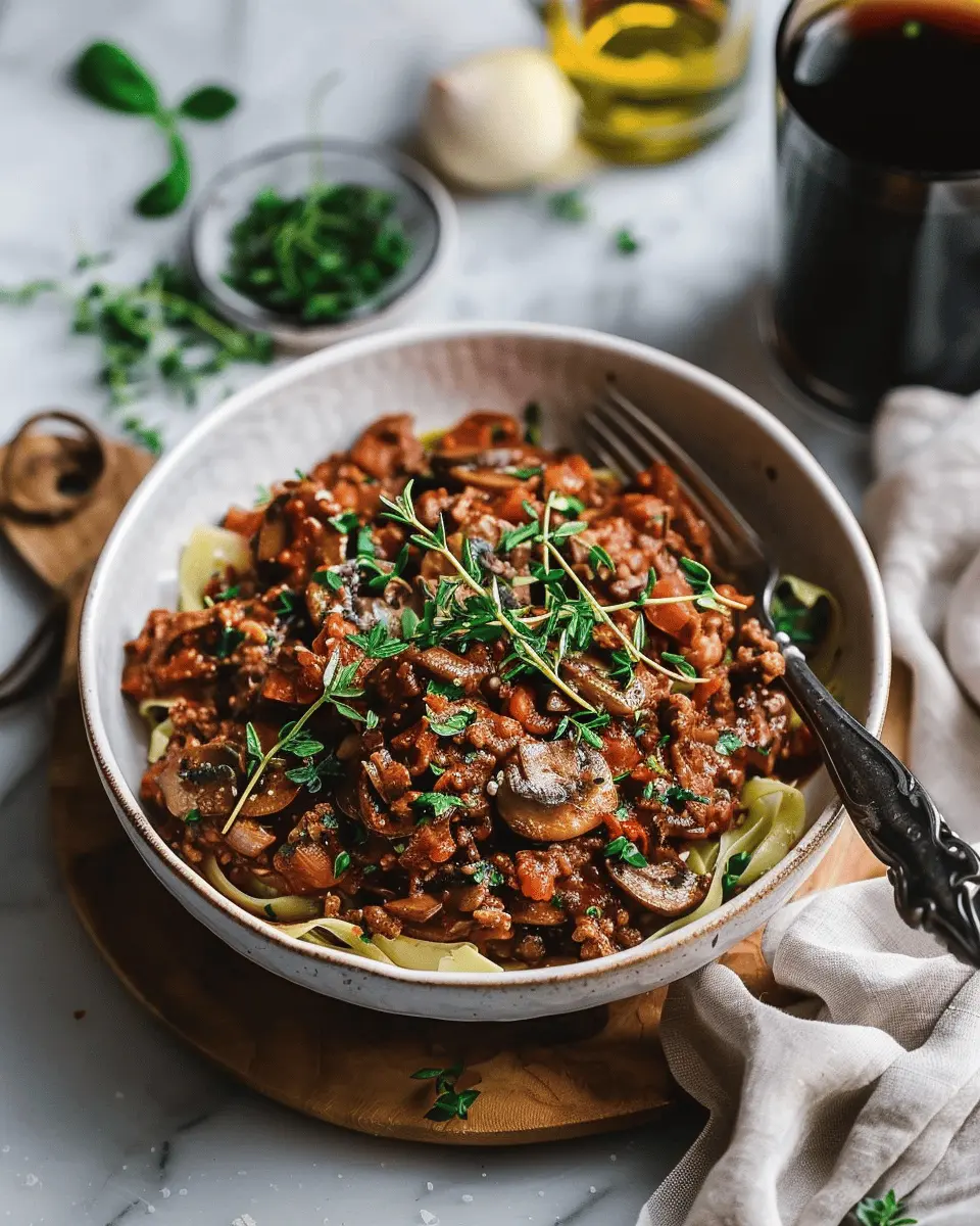 Low Carb Recipes: Delicious Beef Mushroom Ragu for Cozy Nights