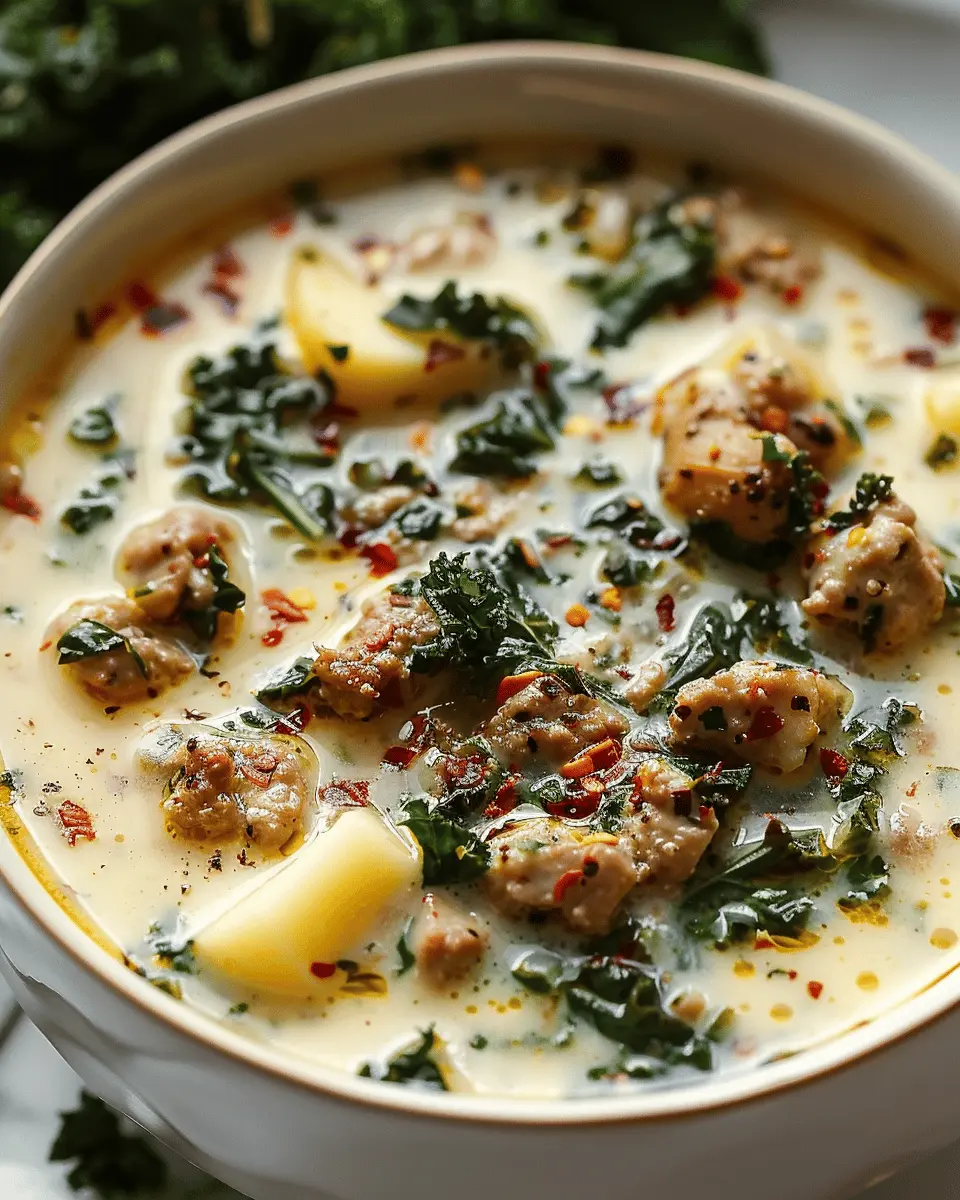 Easy Soup Recipes: Comforting Crockpot Zuppa Toscana with Turkey Bacon and Chicken Ham
