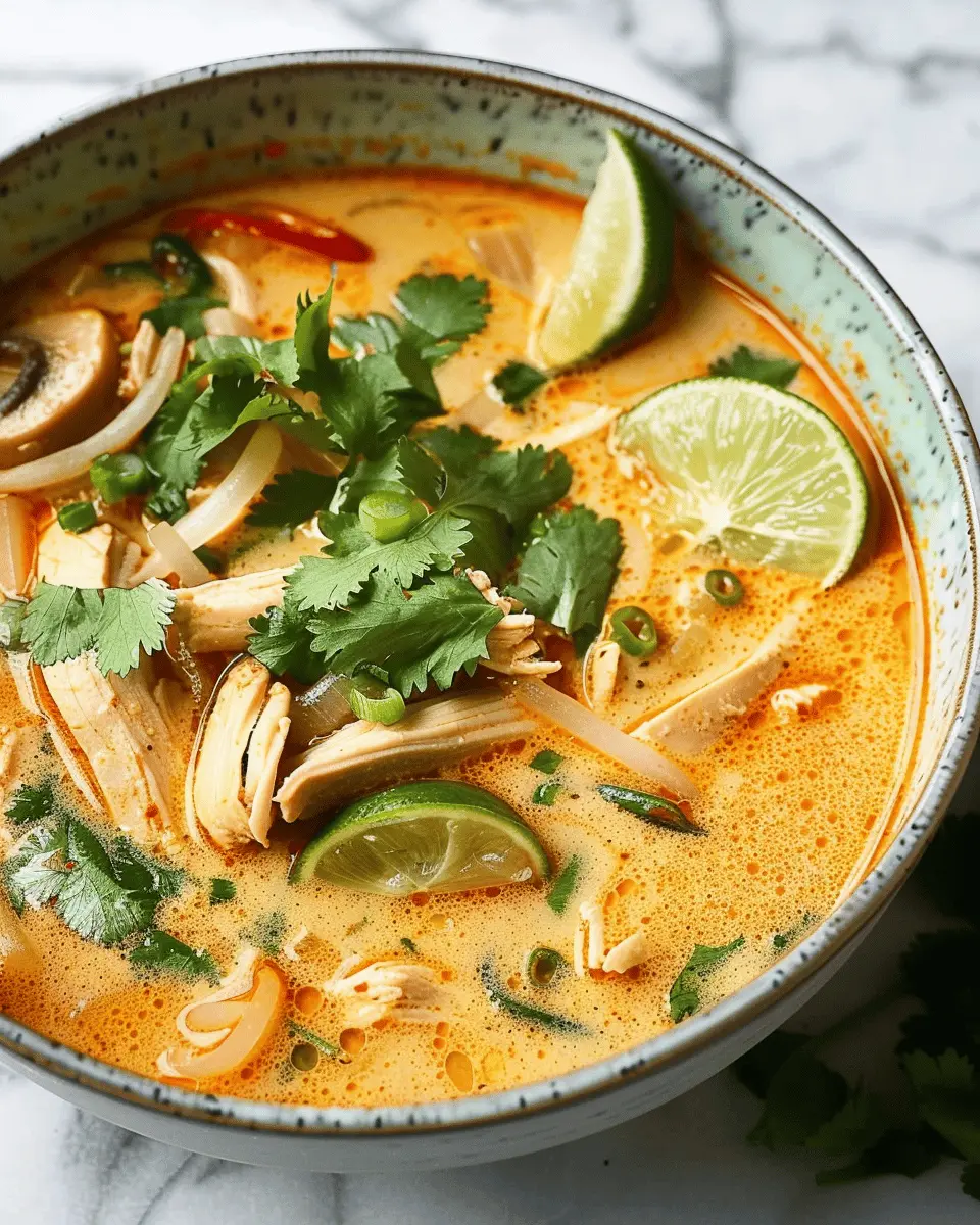 Easy Soup Recipes: Flavorful Thai Chicken Curry Soup to Savor