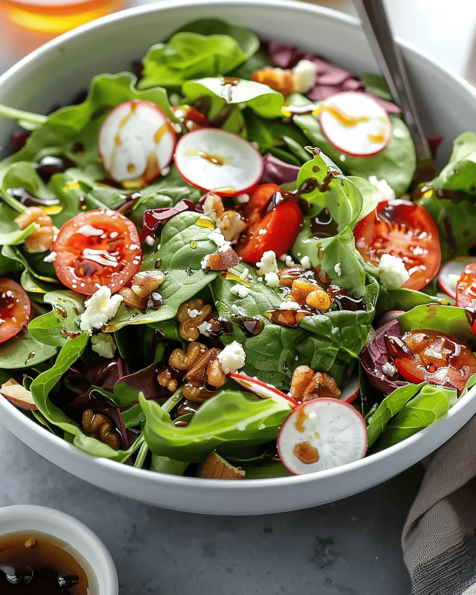 Delicious Salad Recipes Ideas: Spring Mix Salad with Turkey Bacon