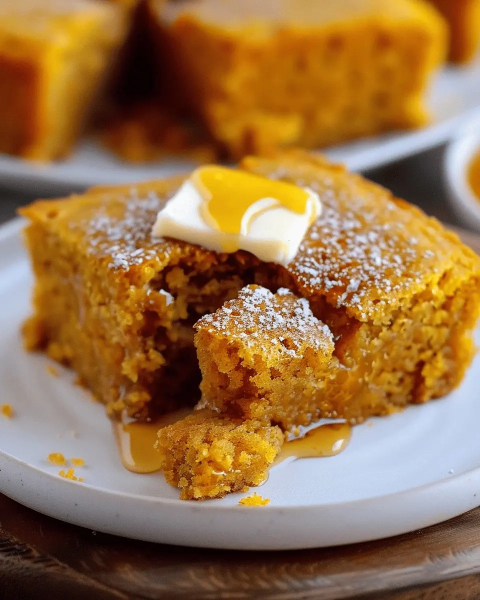 Pumpkin Cornbread with Cinnamon Honey Butter: The Best Autumn Treat