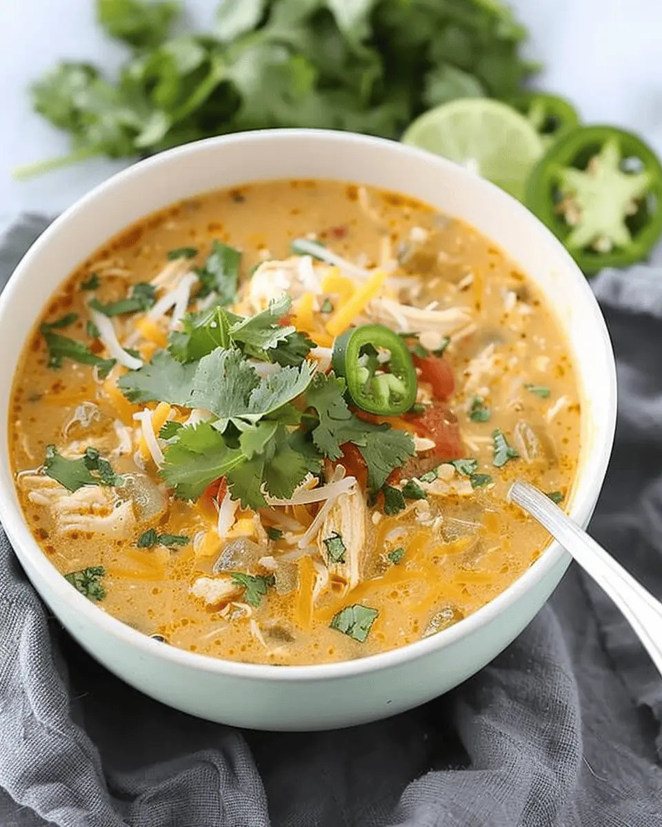 Easy Soup Recipes: Comforting Green Chile Chicken Enchilada Soup