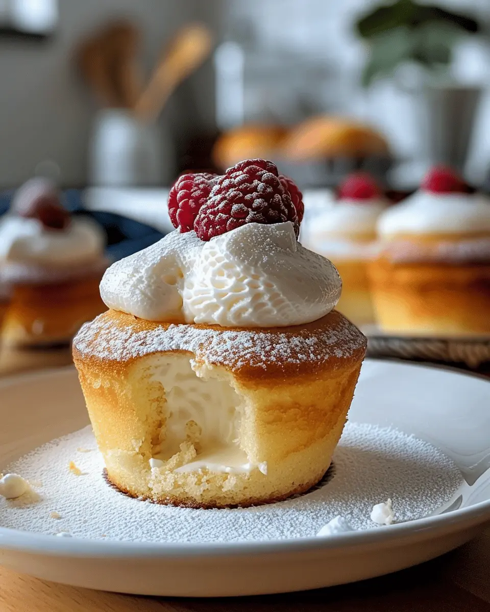 Soft and Fluffy Japanese Cotton Cheesecake Cupcakes Delight You