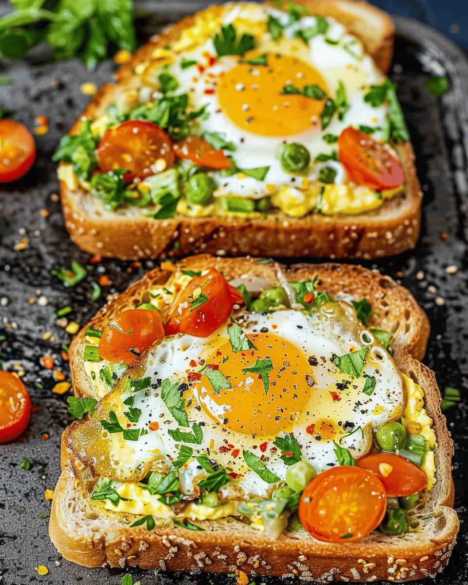 Breakfast ideas: Healthy Egg Toast with Vegetables for a Fresh Start