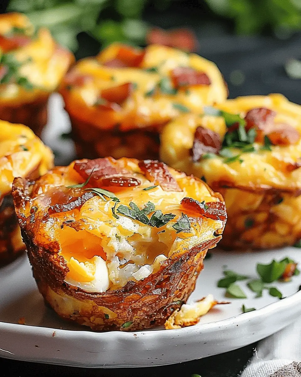 Loaded Turkey Bacon and Egg Hash Brown Muffins for Easy Mornings